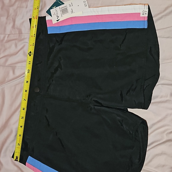ROXY Pop Surf Collection TROPICAL OASIS 5" boardshorts swim shorts black Sz S - Picture 12 of 15